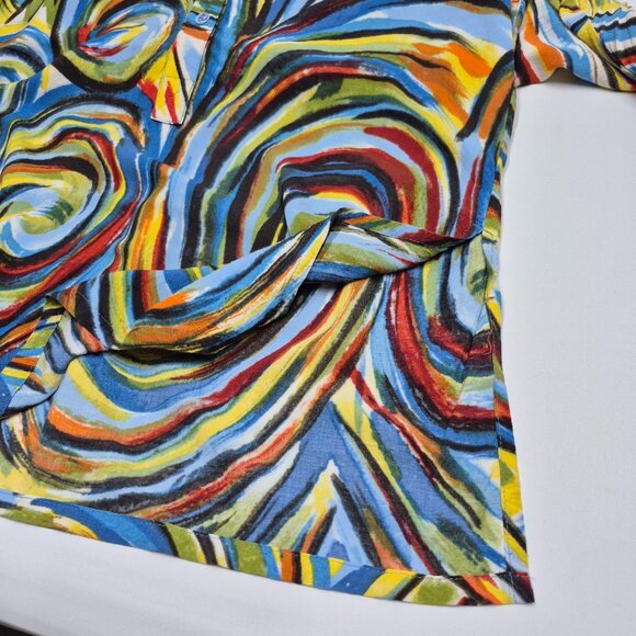 Jams World Colorful Abstract Print Top Tunic Women's Size Medium - Picture 3 of 12